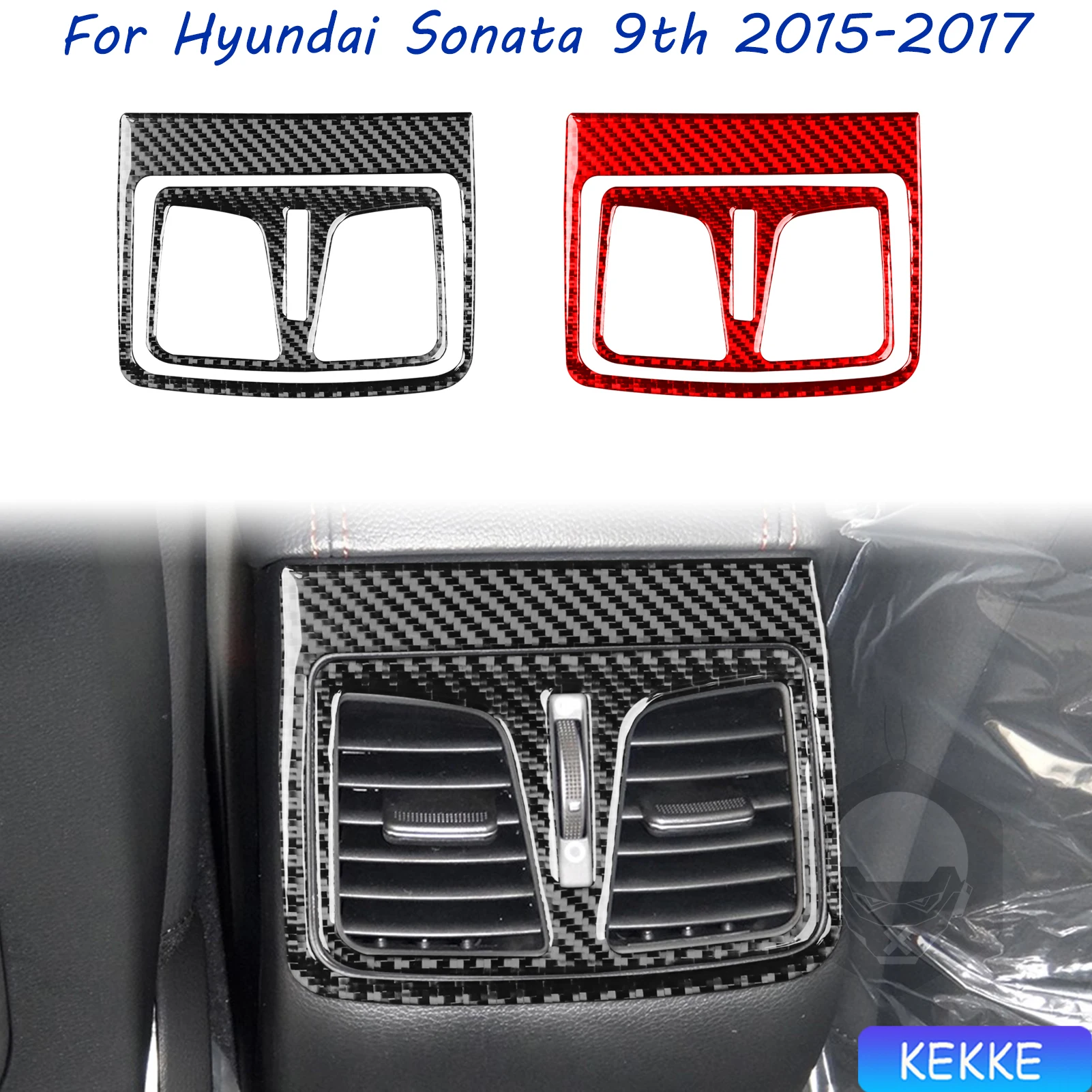 For Hyundai Sonata 9 2015 2016 2017 Rear Air Outlet Trim Real Carbon Fiber Sticker Car Interior Accessories
For Hyundai Sonata 9 2015 2016 2017 Rear Air Outlet Trim Real Carbon Fiber Sticker Car Interior Accessories