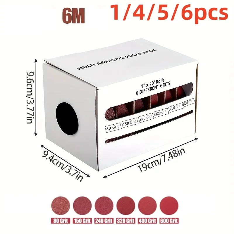 1/4/5/6 Abrasive Tool Sandpaper Roll 6 Meter 25cm Width Sanding Paper Emery Cloth Roll Grit 80 150 240 320 400 600 Polishing Bel
1/4/5/6 Abrasive Tool Sandpaper Roll 6 Meter 25cm Width Sanding Paper Emery Cloth Roll Grit 80 150 240 320 400 600 Polishing Bel