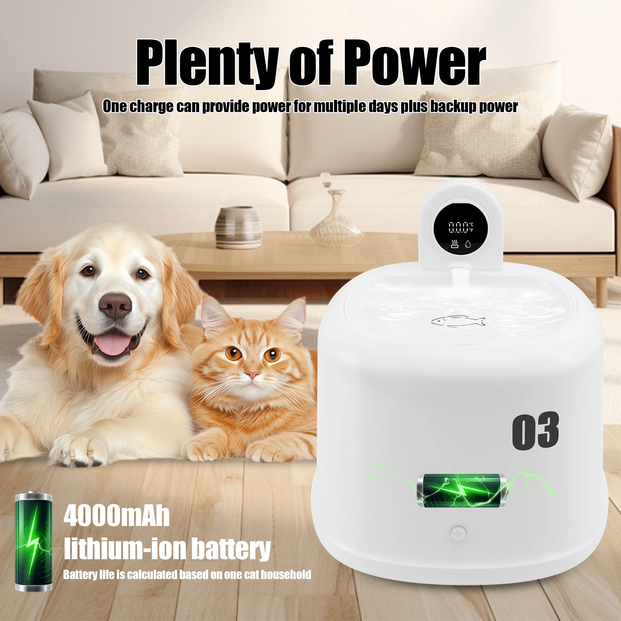 US Plug Pet Thermostatic Water Dispenser Intelligent Circulating Active Water Silent Double Filtration Cat Water Dispenser
US Plug Pet Thermostatic Water Dispenser Intelligent Circulating Active Water Silent Double Filtration Cat Water Dispenser