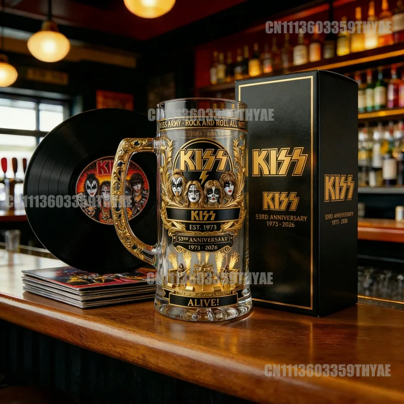 KISS Rock Band Themed Beer Stein 3D Concert Stage Design Glass Mug for Fans
KISS Rock Band Themed Beer Stein 3D Concert Stage Design Glass Mug for Fans