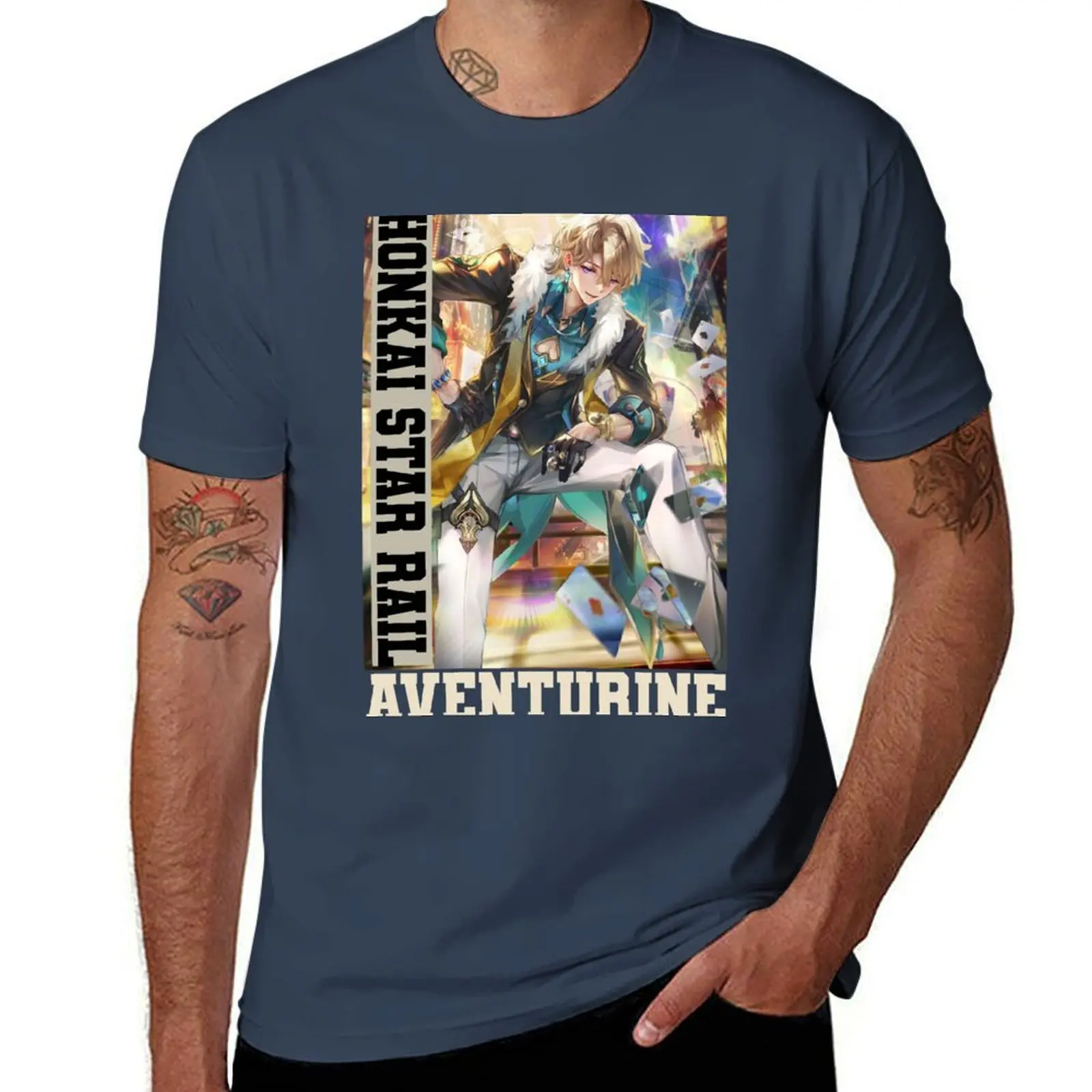 Honkai Rail Aventurine Star T-Shirt Fashion Pattern Printed Tee Shirt
Honkai Rail Aventurine Star T-Shirt Fashion Pattern Printed Tee Shirt