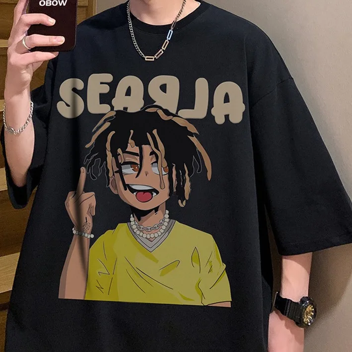 2025 new short sleeve 100% cotton T-shirt men's cartoon hip-hop character print loose oversized half sleeve summer dress
2025 new short sleeve 100% cotton T-shirt men's cartoon hip-hop character print loose oversized half sleeve summer dress