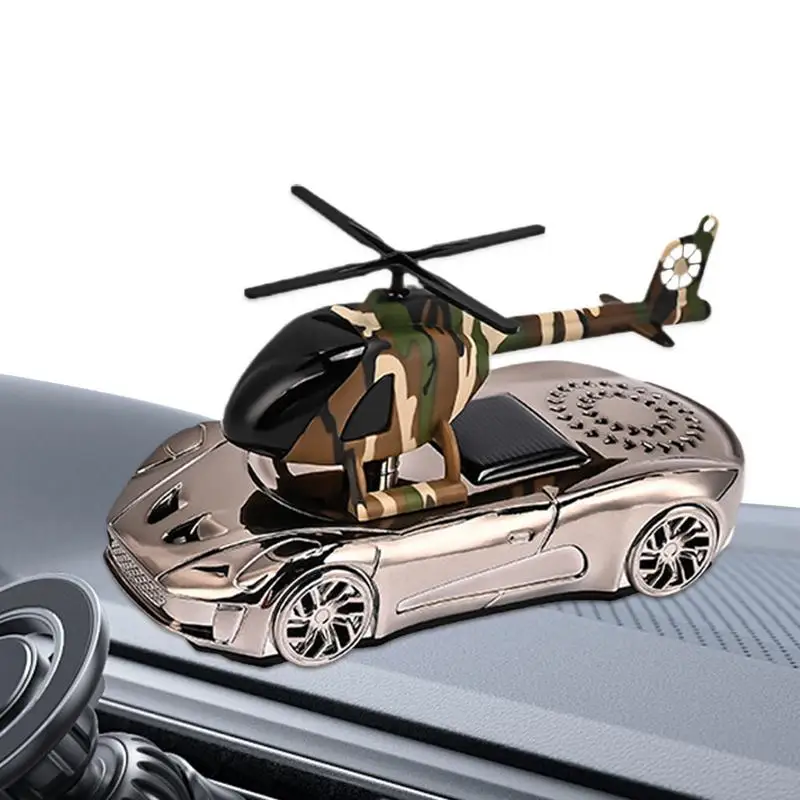 Solar Fragrance Car Air Freshener Helicopter Solar Power Rotating Propeller Aroma Diffuser with 5ml Essence Oil Car Perfume
Solar Fragrance Car Air Freshener Helicopter Solar Power Rotating Propeller Aroma Diffuser with 5ml Essence Oil Car Perfume