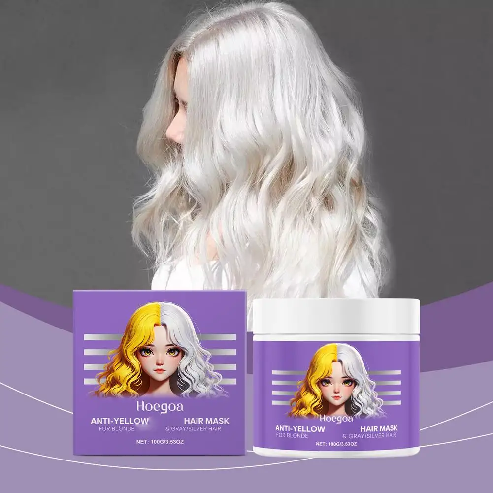 Anti-Yellowing Hair Mask Purple Moisturizing Conditioner Nourishing Care Repair Moisturize Damaged Frizzy Hair Smooth Soft D4I8
Anti-Yellowing Hair Mask Purple Moisturizing Conditioner Nourishing Care Repair Moisturize Damaged Frizzy Hair Smooth Soft D4I8
