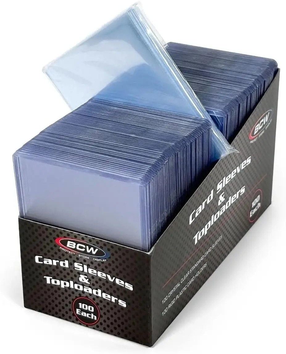 Card Sleeves and Toploaders for Card Combo - 100 Count | Rigid Protectors with Acid-Free Sleeves for Sports and Trading Cards
Card Sleeves and Toploaders for Card Combo - 100 Count | Rigid Protectors with Acid-Free Sleeves for Sports and Trading Cards