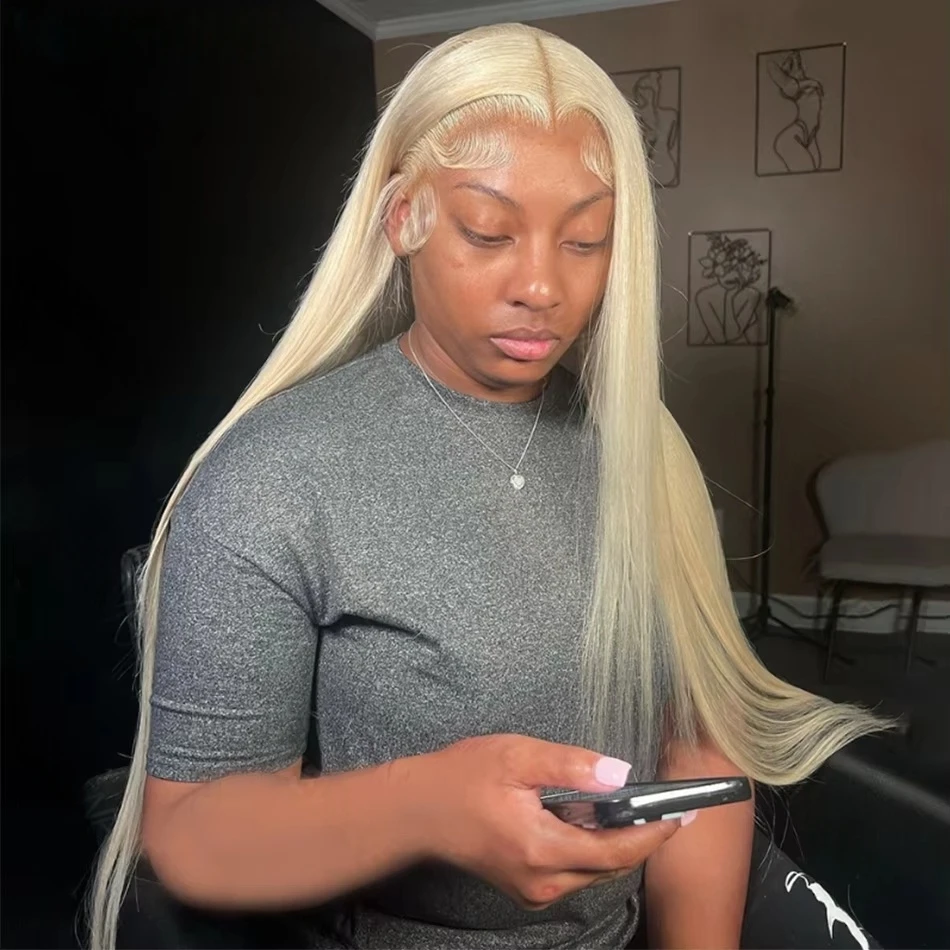 613 Blonde Straight HD Transparent Lace Front Wigs 250 Density 13X6 HD Lace Front Human Hair Wig 30 Inch Human Hair For Women
613 Blonde Straight HD Transparent Lace Front Wigs 250 Density 13X6 HD Lace Front Human Hair Wig 30 Inch Human Hair For Women