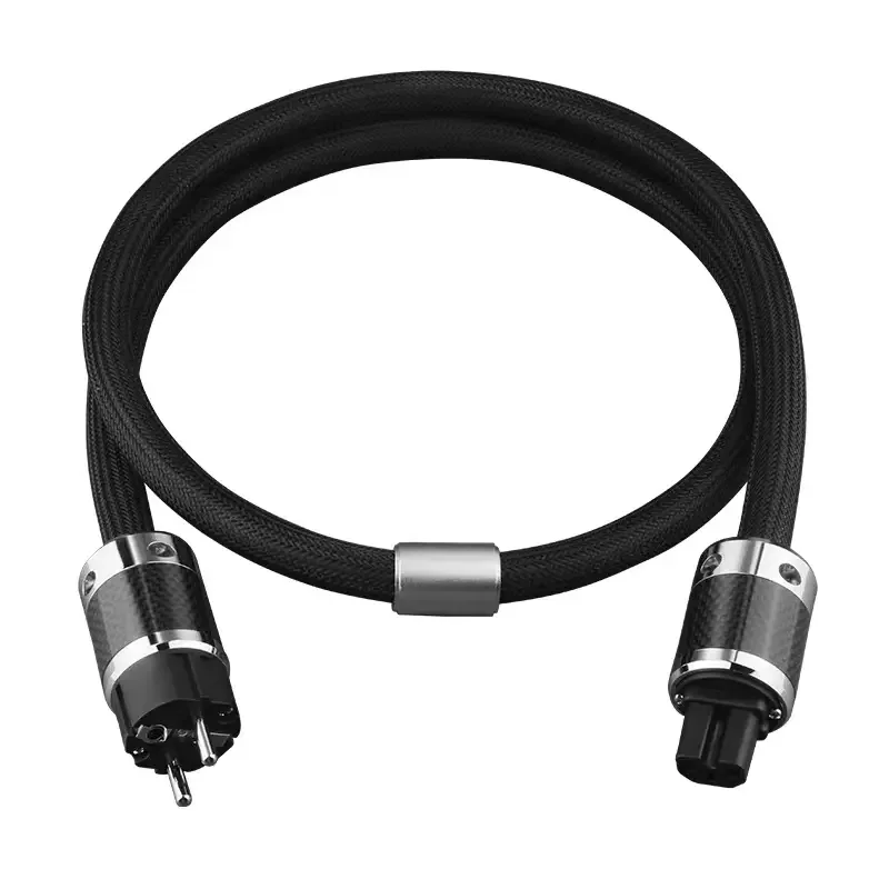 HIFI 6N OCC 17mm European Standard Audio Power Cord With Carbon Fiber Shell EU Power Cable
HIFI 6N OCC 17mm European Standard Audio Power Cord With Carbon Fiber Shell EU Power Cable