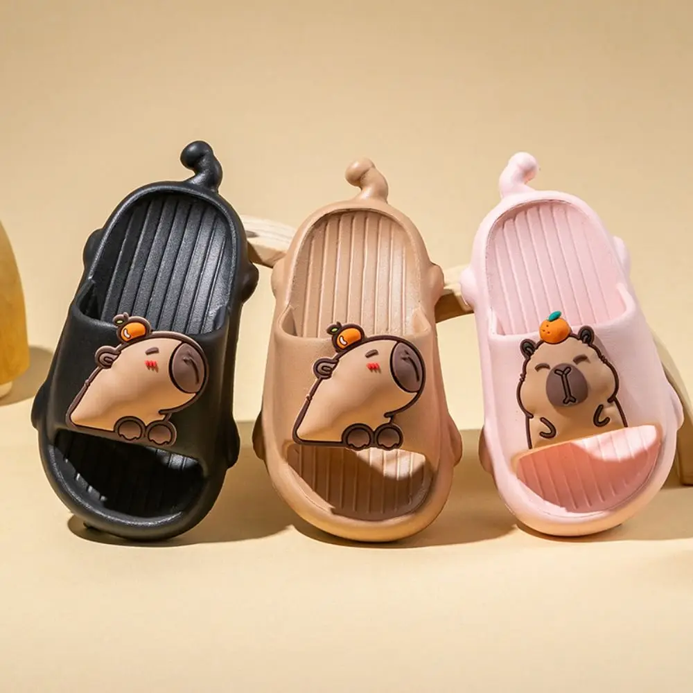 Creative EVA Capybara Kids Slippers Anti-slip Resilience Cartoon Animal Slippers Soft Cute Kid Shoes Indoor
Creative EVA Capybara Kids Slippers Anti-slip Resilience Cartoon Animal Slippers Soft Cute Kid Shoes Indoor