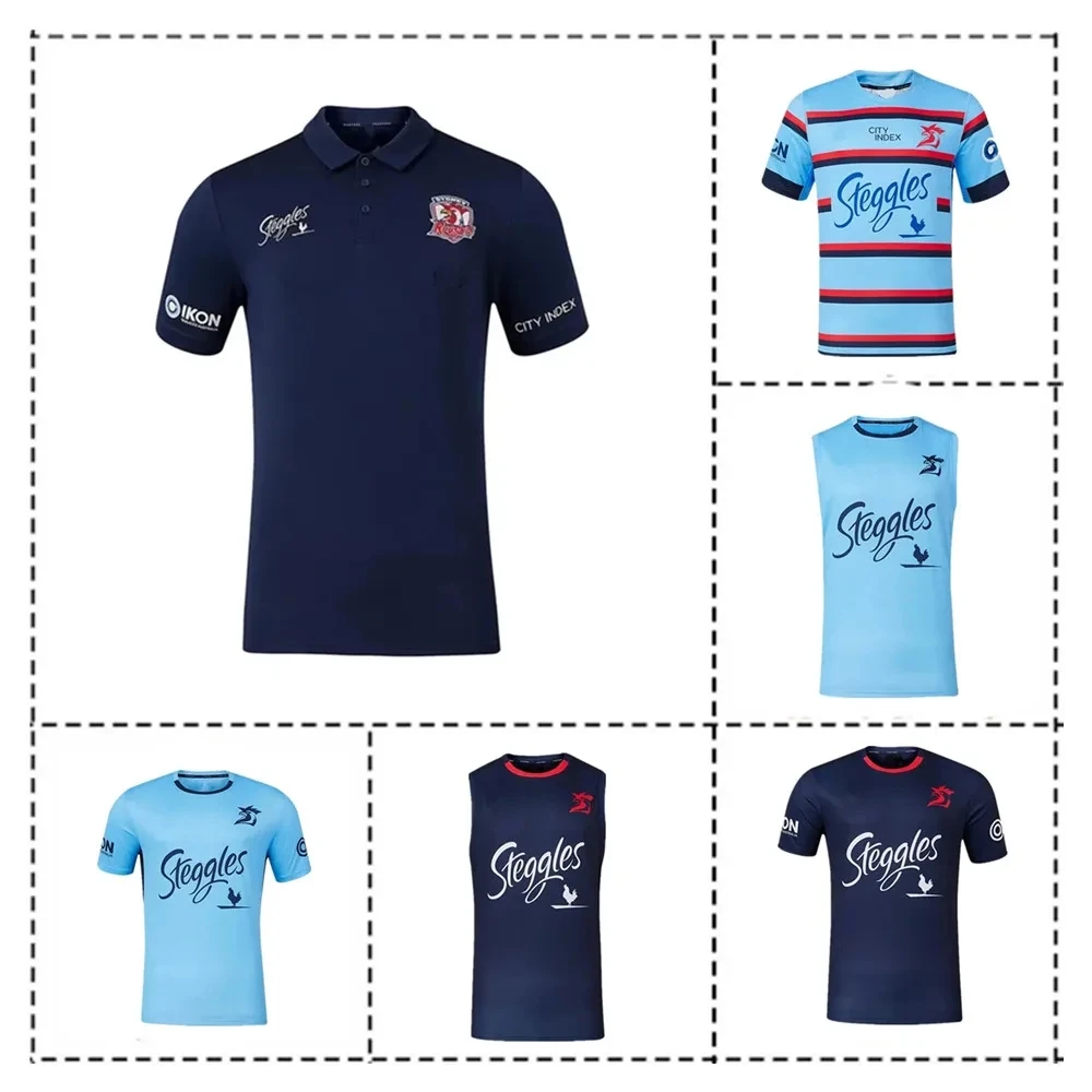 2024 Sydney Roosters Training Polo Shirt Rugby Jersey Shorts - Mens Size:S-5XL(Print Name Number)
2024 Sydney Roosters Training Polo Shirt Rugby Jersey Shorts - Mens Size:S-5XL(Print Name Number)
