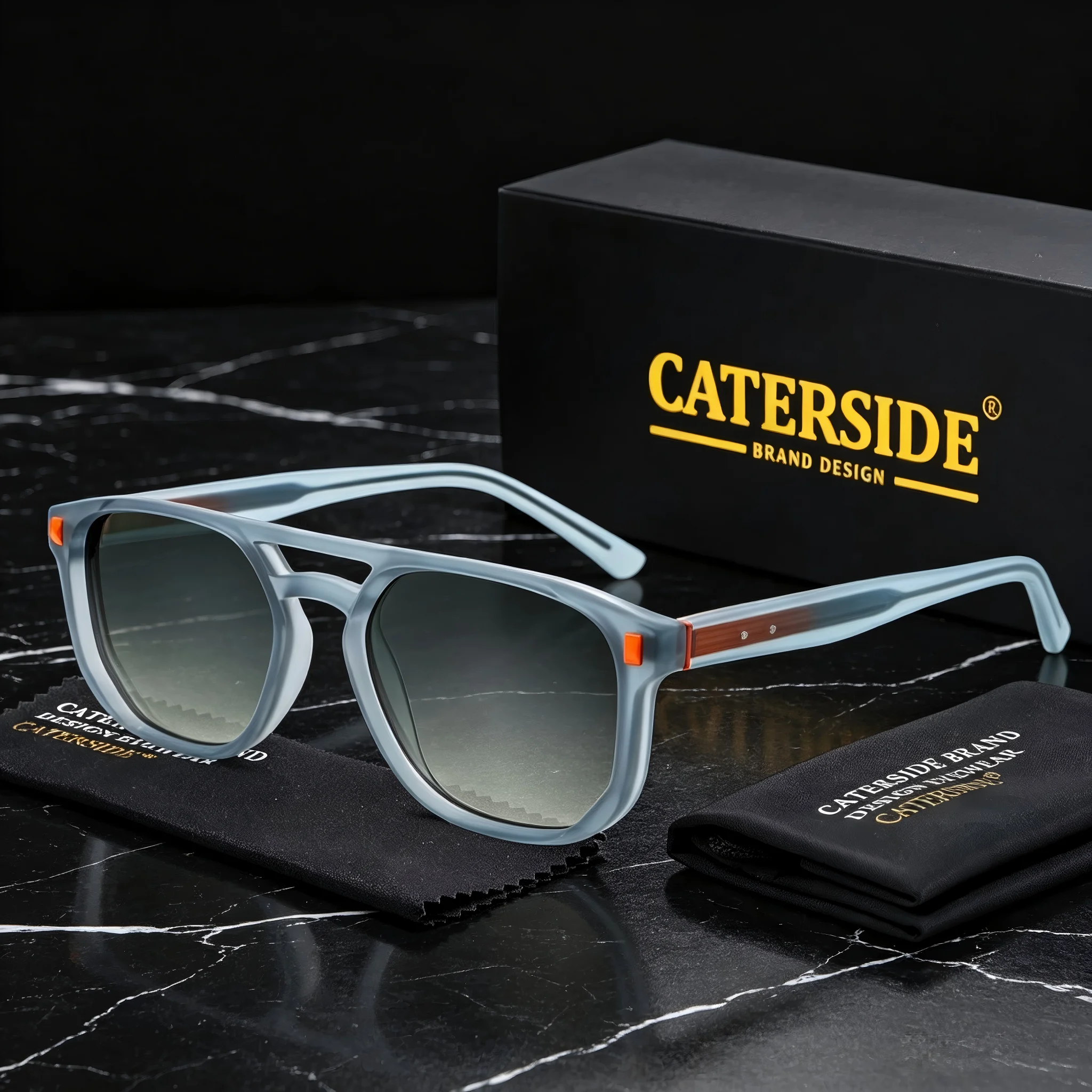 CATERSIDE Fashionable Men's Pilot Sunglasses Flat Top Double Bridges Design Gradient Sun Glasses Women's Holiday Gift Glasses
CATERSIDE Fashionable Men's Pilot Sunglasses Flat Top Double Bridges Design Gradient Sun Glasses Women's Holiday Gift Glasses