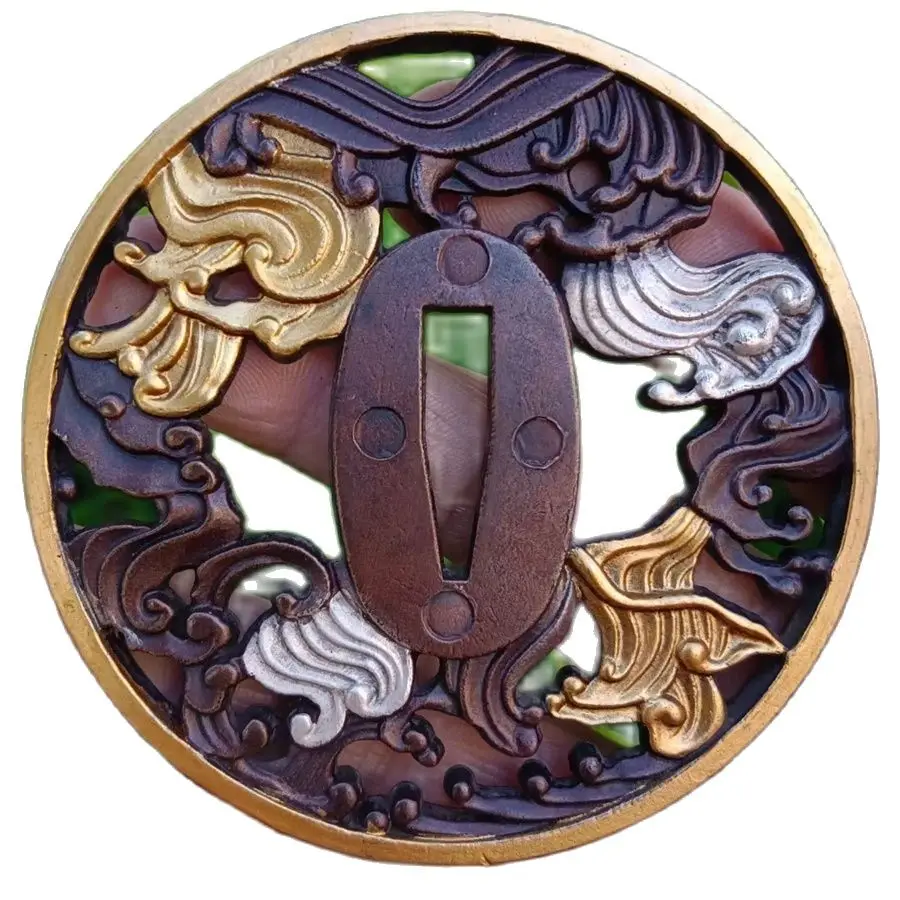 A Set Beautiful Sword Part Blade Guard Kashira Fuchi Menuki Brass For Samurai Katana Edge Wakizashi
A Set Beautiful Sword Part Blade Guard Kashira Fuchi Menuki Brass For Samurai Katana Edge Wakizashi