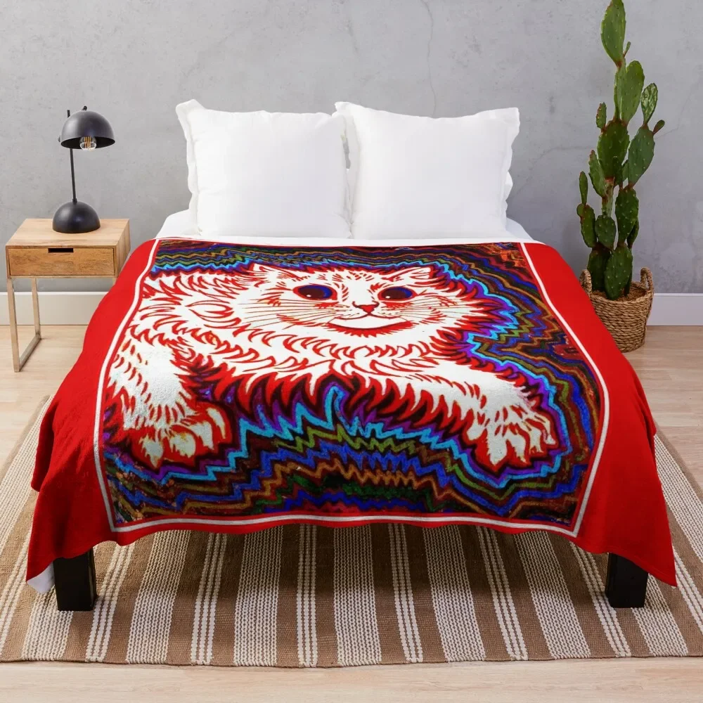 ORANGE CAT : Vintage Louis Wain Abstract Psychedelic Print Throw Blanket Modern Design Soft Blanket for Home Decor
ORANGE CAT : Vintage Louis Wain Abstract Psychedelic Print Throw Blanket Modern Design Soft Blanket for Home Decor