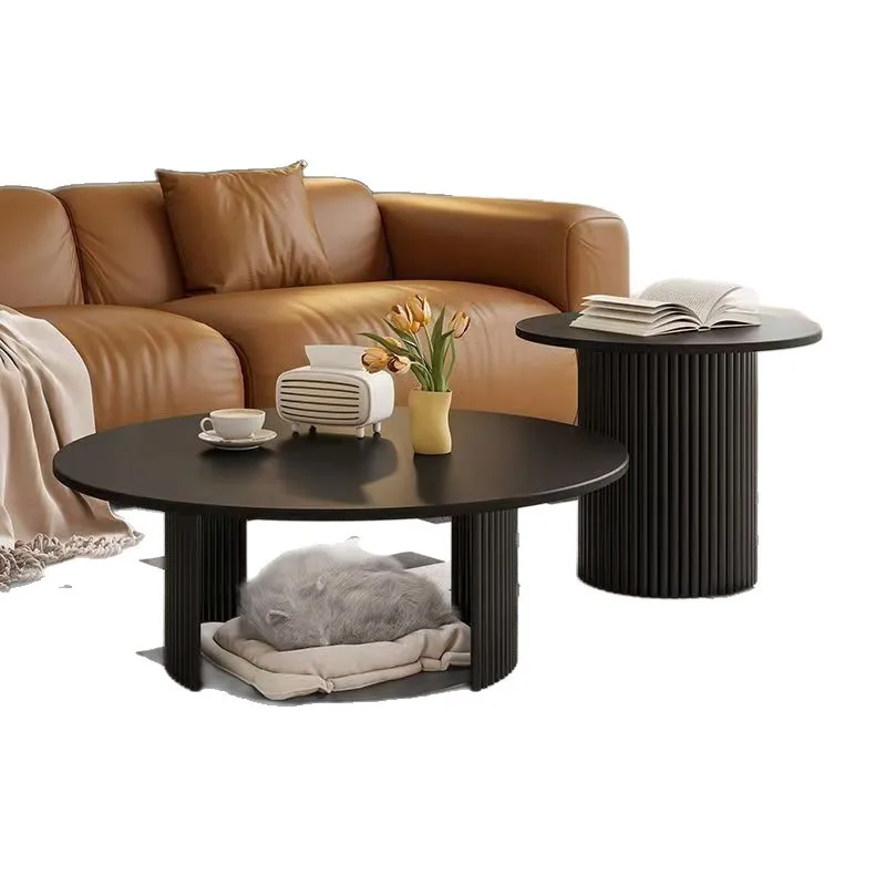 French cream coffee table combination simple living room household modern solid wood oval round minimalist light luxury small
French cream coffee table combination simple living room household modern solid wood oval round minimalist light luxury small