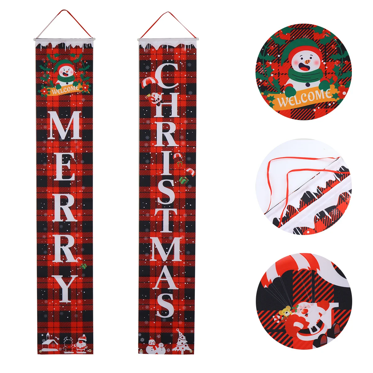 1Pair Christmas Couplets Hanging Banners Oxford Cloth Festive Wall Decoration Party Supplies Merry Xmas Adornment
1Pair Christmas Couplets Hanging Banners Oxford Cloth Festive Wall Decoration Party Supplies Merry Xmas Adornment