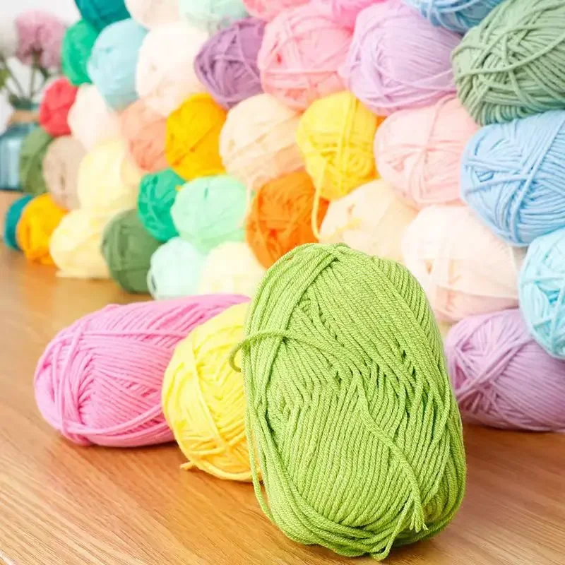 Milk Cotton Knitting Wool Yarn, Needlework Dyed Lanas Crochet Craft, Sweater Hat Dolls, Low Price Crocheting, 50g Set, 4Ply
Milk Cotton Knitting Wool Yarn, Needlework Dyed Lanas Crochet Craft, Sweater Hat Dolls, Low Price Crocheting, 50g Set, 4Ply