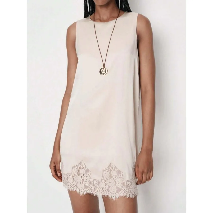【New style】Women's Summer Y2k Satin Mini Dress Lace Trim Sleeveless Crew Neck Lace Patchwork Tank Dress A-Line Dress Casual Sun
【New style】Women's Summer Y2k Satin Mini Dress Lace Trim Sleeveless Crew Neck Lace Patchwork Tank Dress A-Line Dress Casual Sun