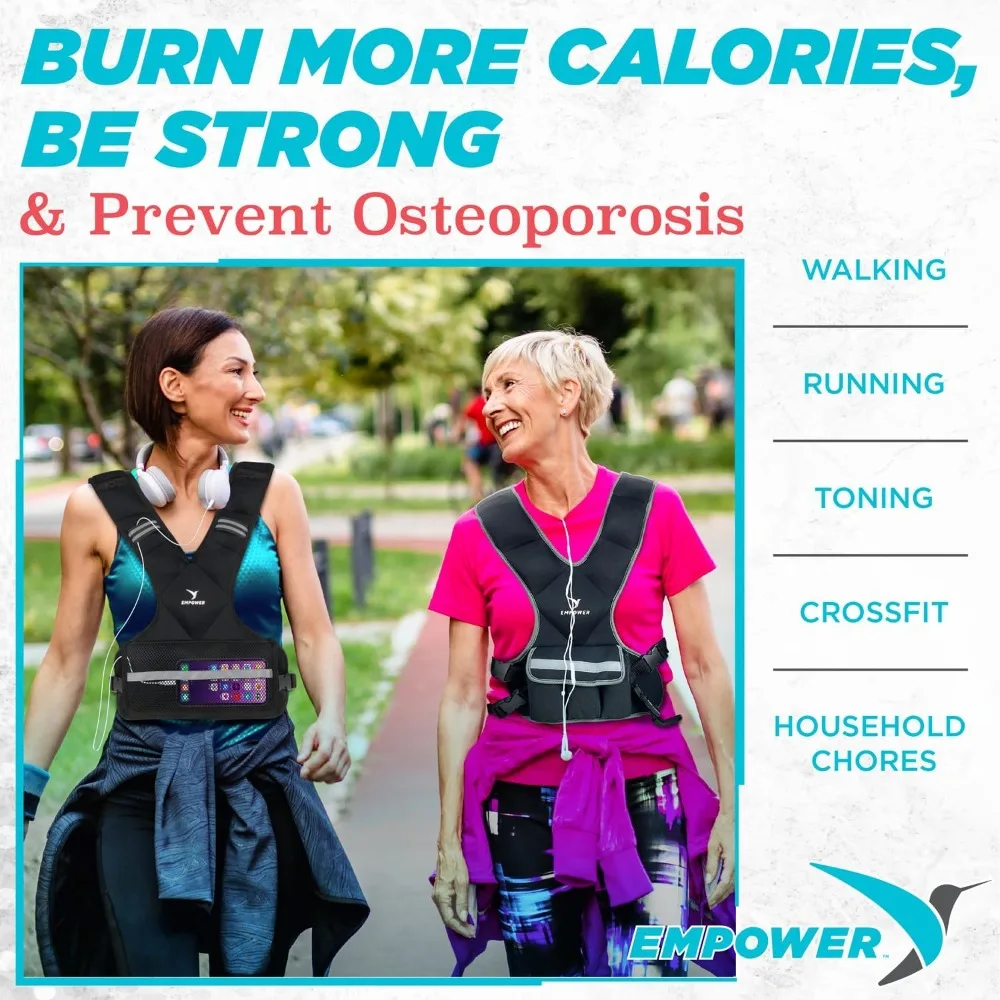 Weighted Walking Vest for Women – Strengthen Muscles, Boost Bone Health, and Burn More Calories (fixed 8lbs
Weighted Walking Vest for Women – Strengthen Muscles, Boost Bone Health, and Burn More Calories (fixed 8lbs