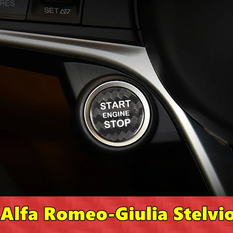 For Alfa Romeo Giulia Stelvio Car Engine Start Stop Button Cover Real Carbon Fiber Sticker
For Alfa Romeo Giulia Stelvio Car Engine Start Stop Button Cover Real Carbon Fiber Sticker