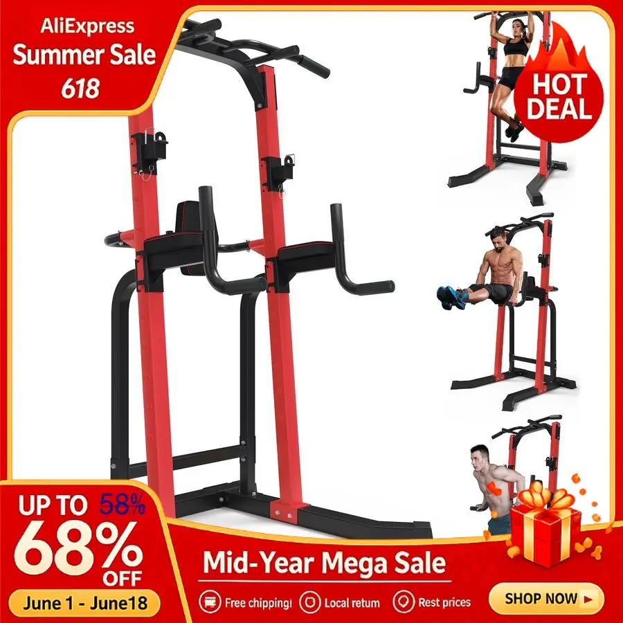 Power Tower, Pull Up Bar and Dip Station for Home Gym, 1500LBS Weight Capacity, Adjustable Height, Heavy Duty Steel, Custom
Power Tower, Pull Up Bar and Dip Station for Home Gym, 1500LBS Weight Capacity, Adjustable Height, Heavy Duty Steel, Custom