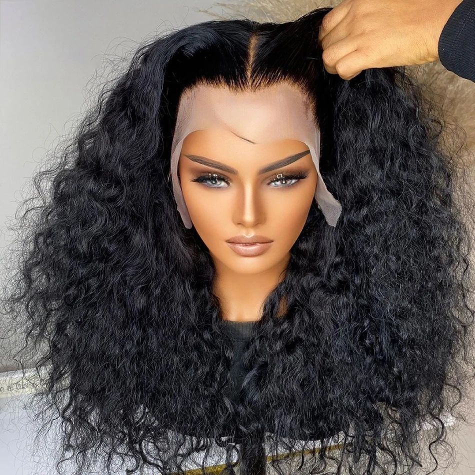 Natural Black Soft Glueless 26“Long 180Density Kinky Curly Lace Front Wig For Women With BabyHair Preplucked Daily Cosplay
Natural Black Soft Glueless 26“Long 180Density Kinky Curly Lace Front Wig For Women With BabyHair Preplucked Daily Cosplay