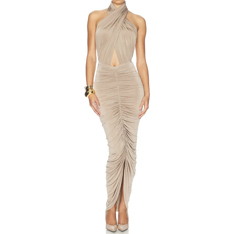 Women's dress New elastic knitted slim long dresses for summer 2025 off shoulder sleeveless dress party dresses Evening dresses
Women's dress New elastic knitted slim long dresses for summer 2025 off shoulder sleeveless dress party dresses Evening dresses