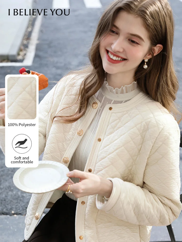 I BELIEVE YOU Quilted Jacket Woman 2025 Apricot French Crew Neck Diamond Quilted Warm Cotton Jacket Winter Clothes 2254156177
I BELIEVE YOU Quilted Jacket Woman 2025 Apricot French Crew Neck Diamond Quilted Warm Cotton Jacket Winter Clothes 2254156177