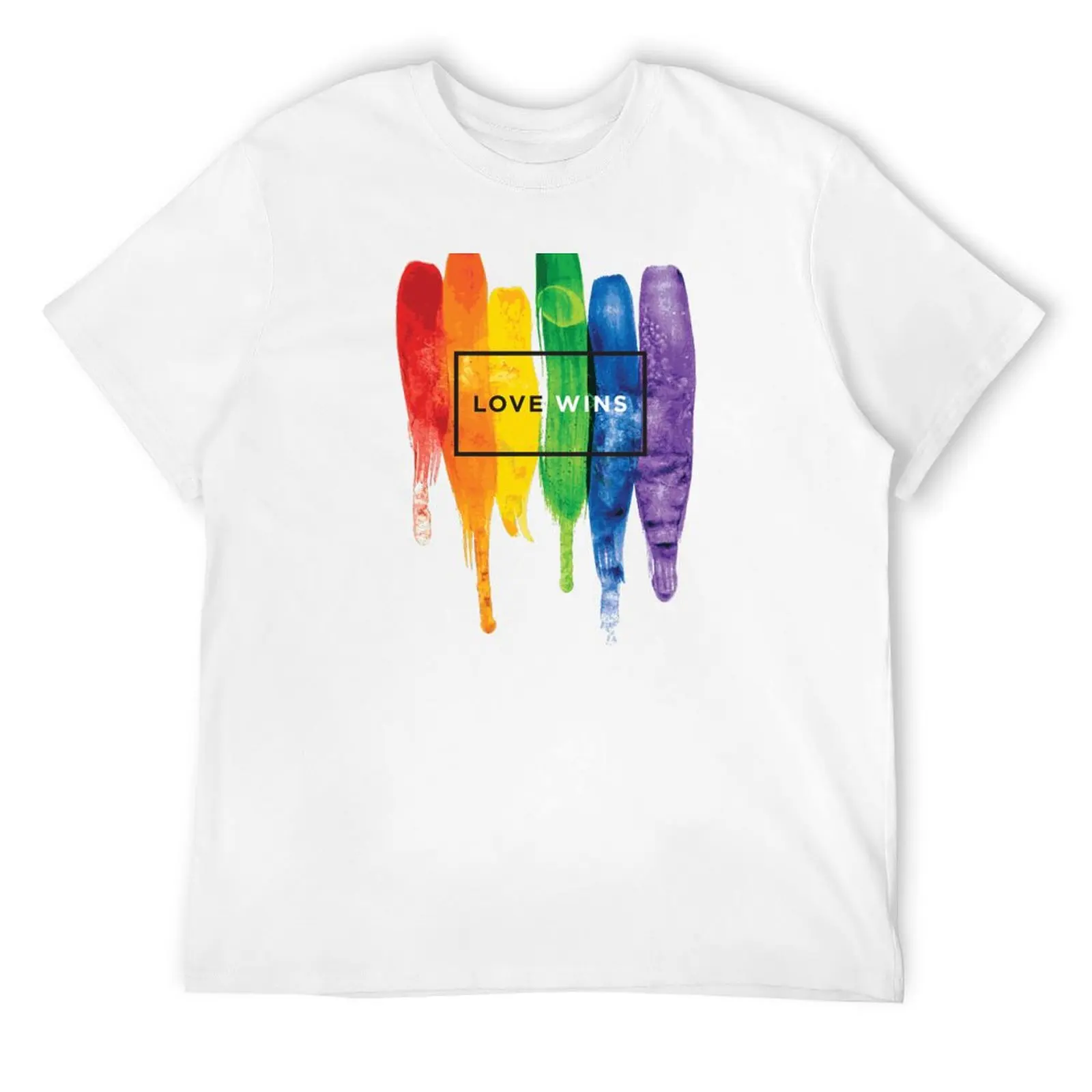 Watercolor LGBT Love Wins Rainbow Paint Typographic T-Shirt blacks man t shirt custom t-shirts Men's clothing
Watercolor LGBT Love Wins Rainbow Paint Typographic T-Shirt blacks man t shirt custom t-shirts Men's clothing