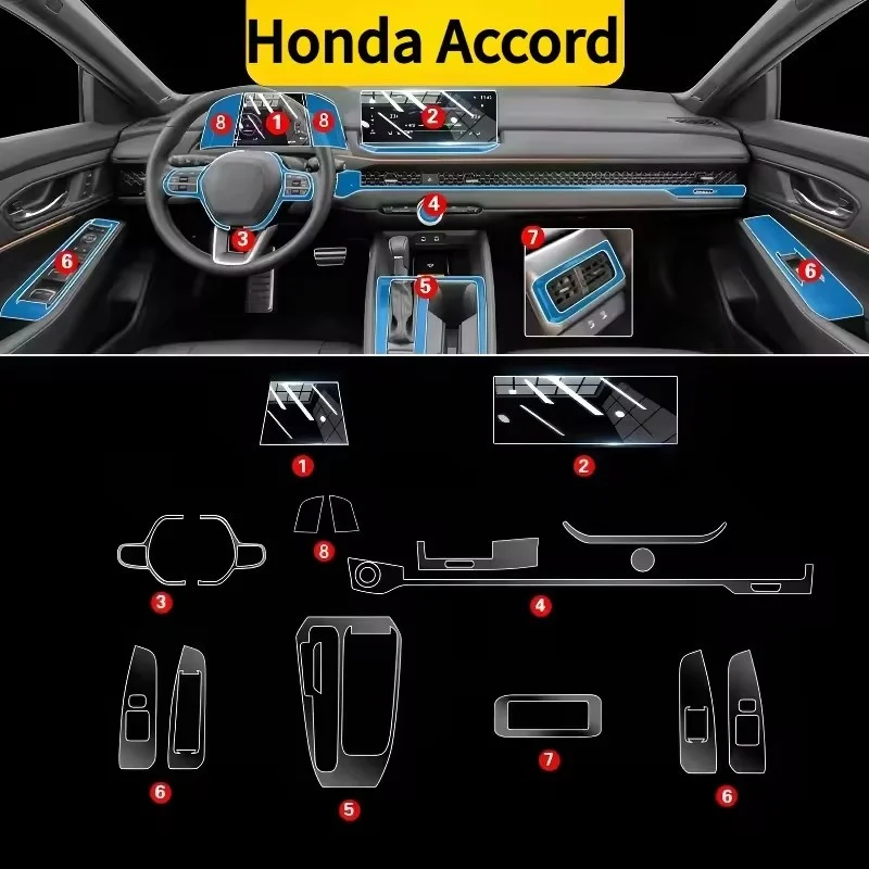 Car Dashboard Multimedia GPS Console Navigation Transparent Anti-Scratch Protection Film 2023-2025 Accessories For Honda Accord
Car Dashboard Multimedia GPS Console Navigation Transparent Anti-Scratch Protection Film 2023-2025 Accessories For Honda Accord