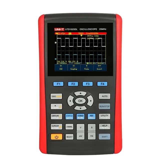 UTD1050DL Handheld Digital Storage Oscilloscopes 2 Channels 50MHz 500Msa/s Real-Time Sample Rate
UTD1050DL Handheld Digital Storage Oscilloscopes 2 Channels 50MHz 500Msa/s Real-Time Sample Rate