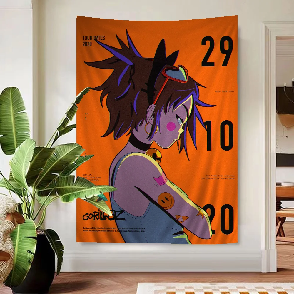 Gorillaz Retro Poster Colorful Tapestry Wall Hanging Hanging Tarot Hippie Wall Rugs Dorm Wall Art Decor
Gorillaz Retro Poster Colorful Tapestry Wall Hanging Hanging Tarot Hippie Wall Rugs Dorm Wall Art Decor