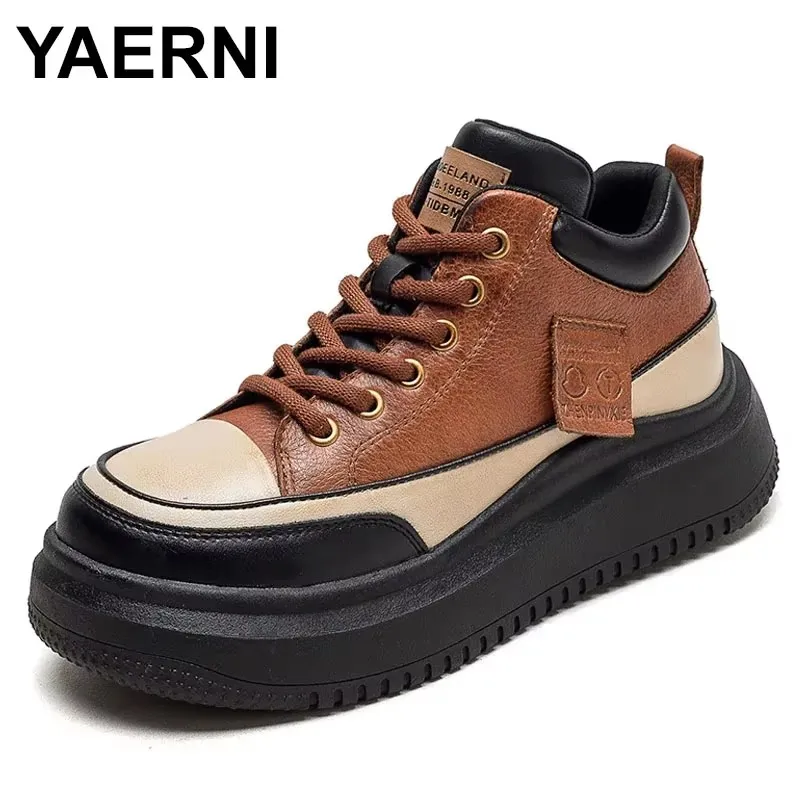 2025 Retro Thick-soled High Platform Sneakers for Women Autumn Winter New Style Plus High-top Casual Lace-up Short Boots
2025 Retro Thick-soled High Platform Sneakers for Women Autumn Winter New Style Plus High-top Casual Lace-up Short Boots