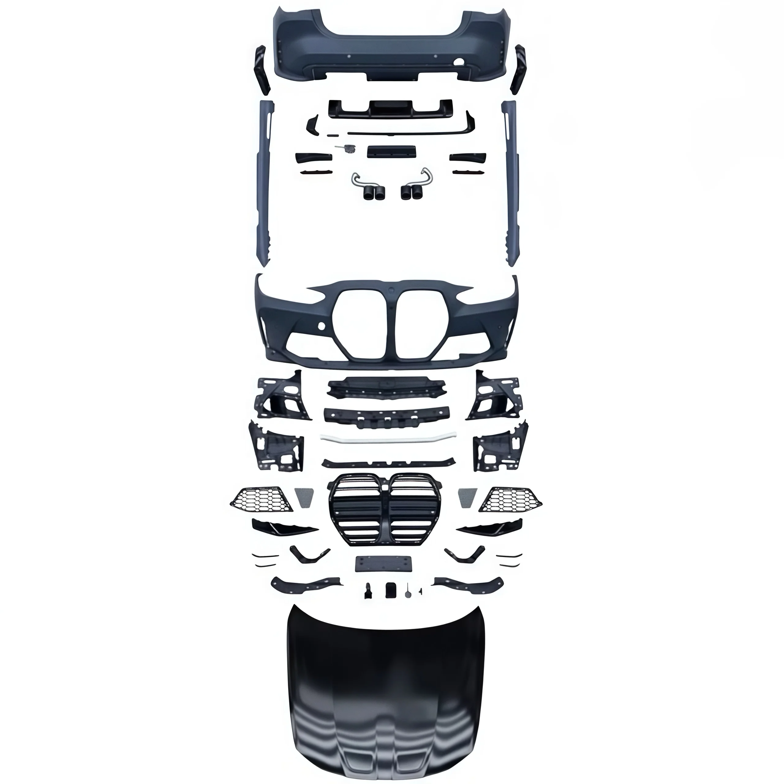 Full M4 Bodykit for G22 G23 4 Series Upgrade to M4 Hood Fender Front Bumper Rear Bumper Skirt Exhaust Tips Grill
Full M4 Bodykit for G22 G23 4 Series Upgrade to M4 Hood Fender Front Bumper Rear Bumper Skirt Exhaust Tips Grill