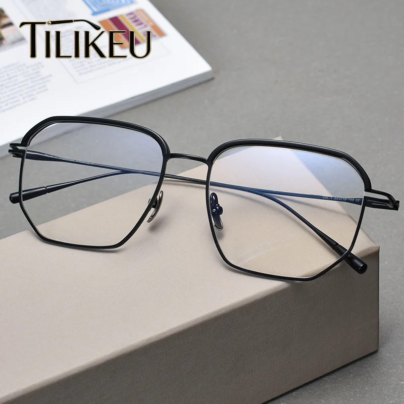 Pure Titanium Large Size Glasses Frame Ultra-light Business Prescription Glasses Frame Men's Big Face Titanium Eyeglasses Frame
Pure Titanium Large Size Glasses Frame Ultra-light Business Prescription Glasses Frame Men's Big Face Titanium Eyeglasses Frame