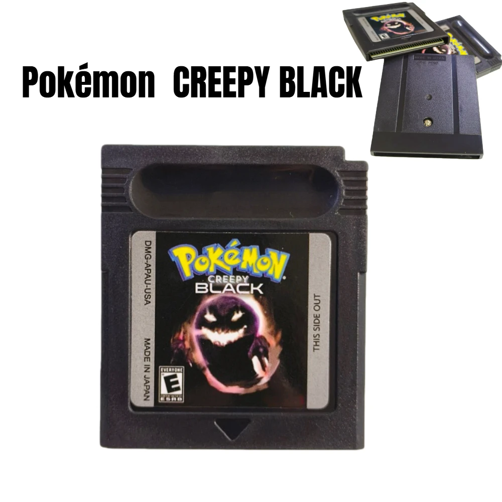 16 Bit Pokémon Creepy Black Game Cartridge English Version for GBC GBA Console Retro Video Game Card High Quality
16 Bit Pokémon Creepy Black Game Cartridge English Version for GBC GBA Console Retro Video Game Card High Quality