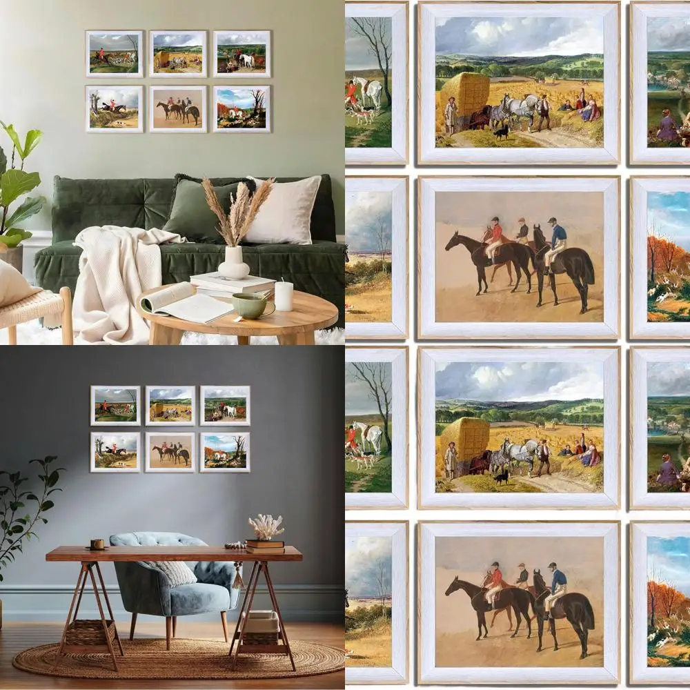 Vintage Western Cowboy Wall Art - 6 Piece Framed Set for Rustic Farmhouse Style
Vintage Western Cowboy Wall Art - 6 Piece Framed Set for Rustic Farmhouse Style