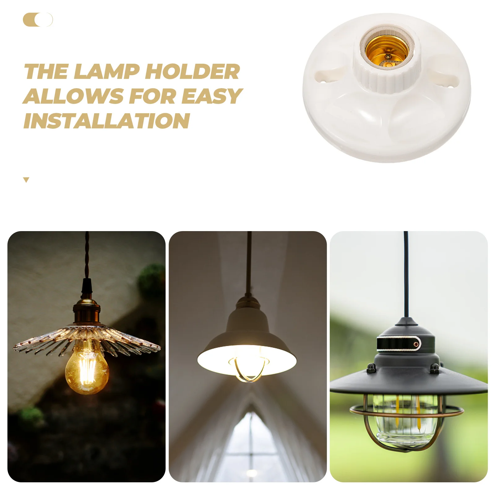6pcs E27 Lighting Holder Ceramic Socket Pendant Lamp Base Bulb Sockets Replacement Parts Screw Lamp Holder for Making Lamps
6pcs E27 Lighting Holder Ceramic Socket Pendant Lamp Base Bulb Sockets Replacement Parts Screw Lamp Holder for Making Lamps