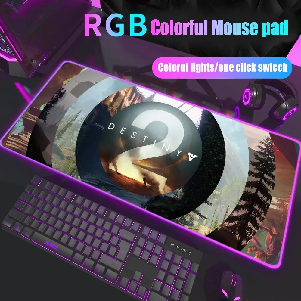 Коврик для мыши Game D-Destiny 2, геймерский настольный коврик с RGB-подсветкой, светодиодный коврик для мыши, игровые аксессуары, настольный коврик, большой коврик для мыши с подсветкой
Коврик для мыши Game D-Destiny 2, геймерский настольный коврик с RGB-подсветкой, светодиодный коврик для мыши, игровые аксессуары, настольный коврик, большой коврик для мыши с подсветкой