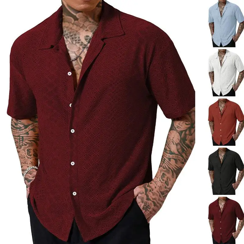 Men's Casual Breathable Short Sleeve Shirt Button up Pure Color Versatile Collared T-Shirt Comfortable Lightweight Summer New...
Men's Casual Breathable Short Sleeve Shirt Button up Pure Color Versatile Collared T-Shirt Comfortable Lightweight Summer New...