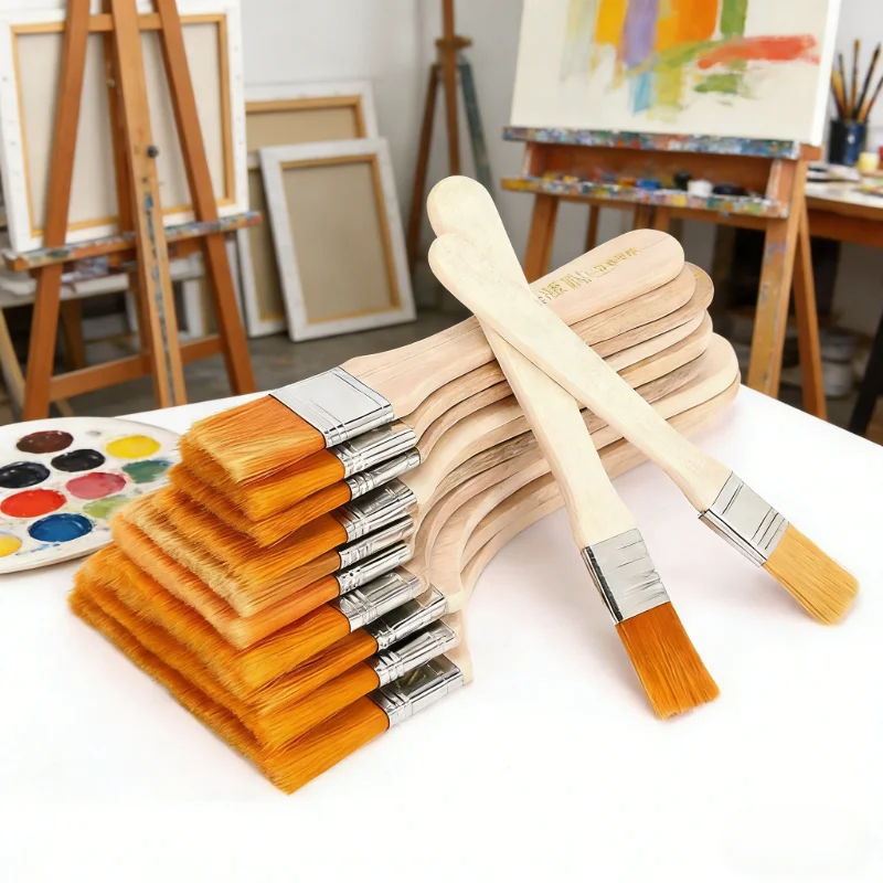 Жёлтая кисть с нейлоновым ворсом, кисть для масляной живописи с нейлоновым ворсом, кисть для художественной живописи, деревянная кисть для масляной живописи, кисть для досок
Жёлтая кисть с нейлоновым ворсом, кисть для масляной живописи с нейлоновым ворсом, кисть для художественной живописи, деревянная кисть для масляной живописи, кисть для досок