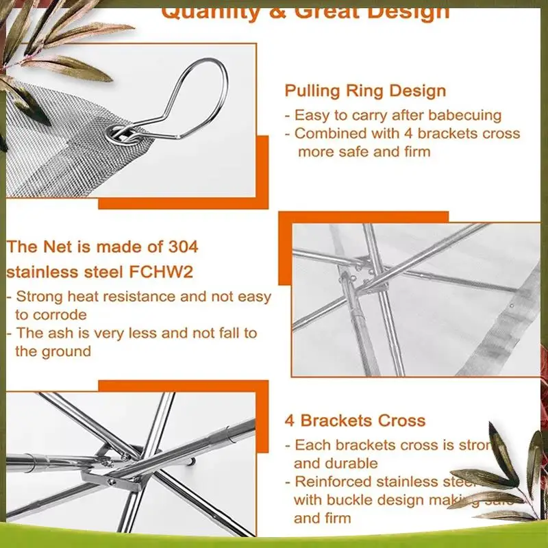 Reliable-Portable Bonfire Campfire Fire Pit Collapsing Stainless Steel Mesh Fireplace Foldable Camping Fire Pit Camping Gear
Reliable-Portable Bonfire Campfire Fire Pit Collapsing Stainless Steel Mesh Fireplace Foldable Camping Fire Pit Camping Gear