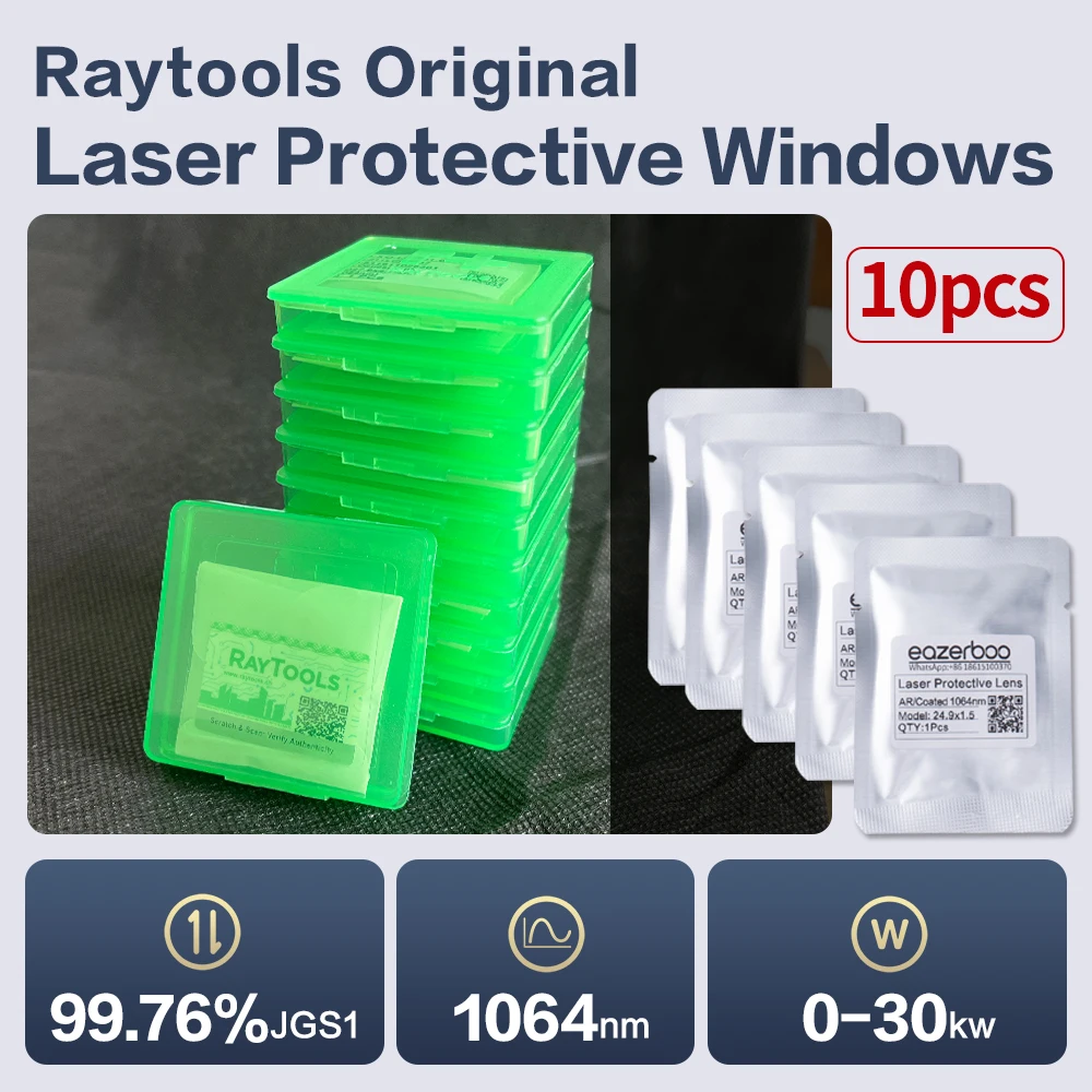 Оригинальные защитные оконные линзы Raytools для лазеров 37x7, 27.9x4.1, 24.9x1.5, 4 кВт, оптическая защита для деталей волоконно-лазерных станков
Оригинальные защитные оконные линзы Raytools для лазеров 37x7, 27.9x4.1, 24.9x1.5, 4 кВт, оптическая защита для деталей волоконно-лазерных станков