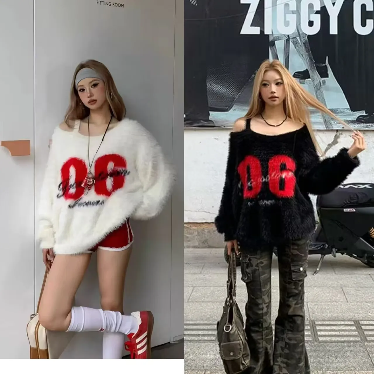 Fluffy Plush Mink Sweater Women 2024 New Autumn Winter Women Long Sleeve Slant Shoulder Loose Oversize Pullover Sweater Y2k
Fluffy Plush Mink Sweater Women 2024 New Autumn Winter Women Long Sleeve Slant Shoulder Loose Oversize Pullover Sweater Y2k