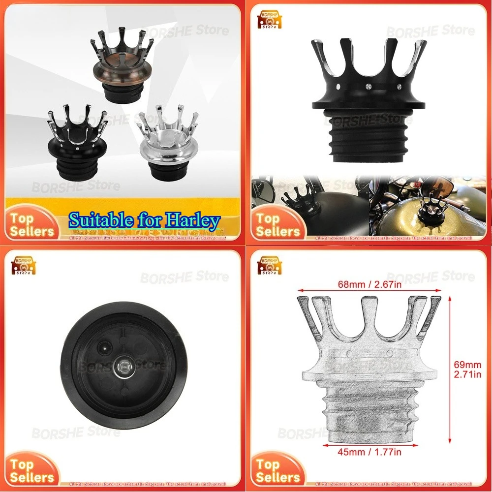 2026 Suitable for Harley Motorcycle Accessories Modified Crown Fuel Tank Cap Ventilated Style Breathable
2026 Suitable for Harley Motorcycle Accessories Modified Crown Fuel Tank Cap Ventilated Style Breathable