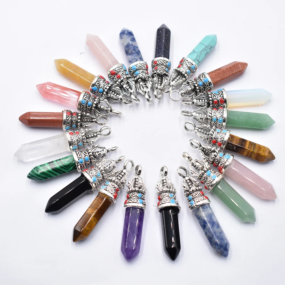 Wholesale 20pcs/lot natural tiger eye stone amethysts pillar shape point Chakra charms pendant for jewelry making free shipping
Wholesale 20pcs/lot natural tiger eye stone amethysts pillar shape point Chakra charms pendant for jewelry making free shipping