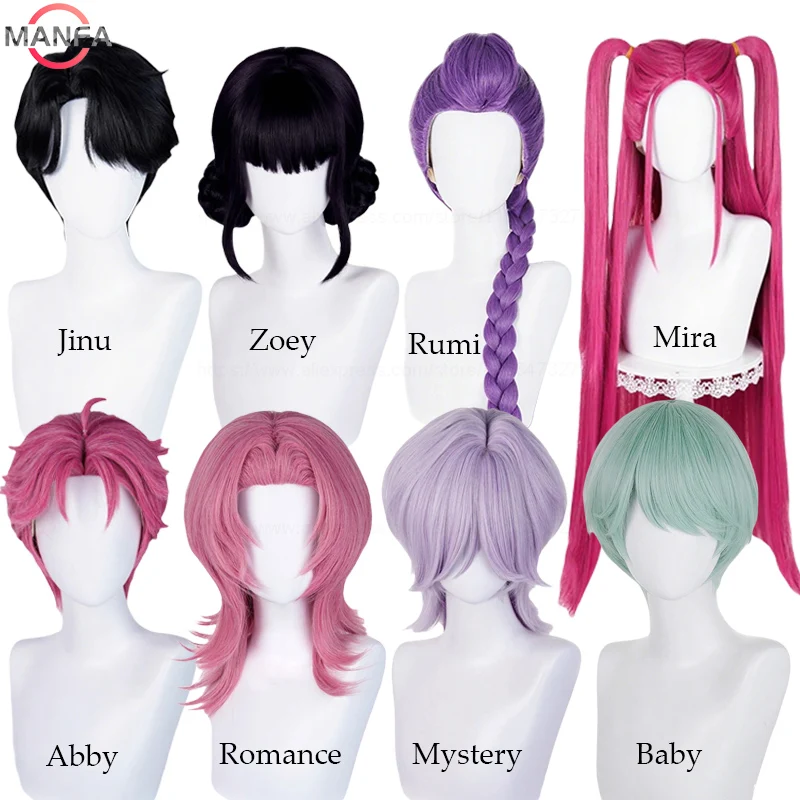 KPop Demon Hunters Saja Boys Rumi Mira Zoey Jinu Romance Mystery Baby Abby Термостойкие синтетические волосы Аниме Парики + Кепка для парика
KPop Demon Hunters Saja Boys Rumi Mira Zoey Jinu Romance Mystery Baby Abby Термостойкие синтетические волосы Аниме Парики + Кепка для парика