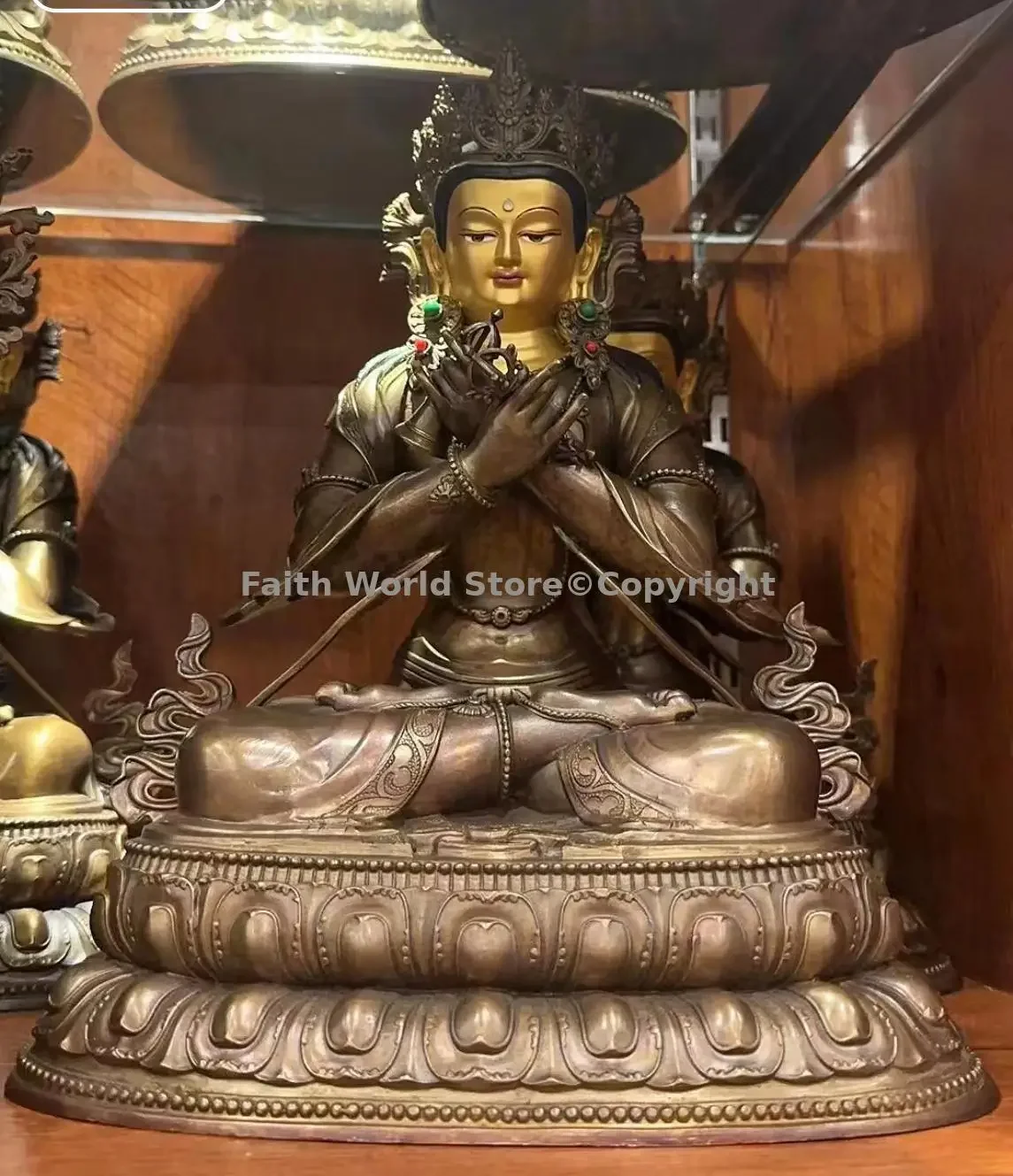 Buddhist supplies temple Buddha statue Buddha Vajradhara Dorje chang Buddhism bronze figure sculpture monk Vajra subdues demons
Buddhist supplies temple Buddha statue Buddha Vajradhara Dorje chang Buddhism bronze figure sculpture monk Vajra subdues demons