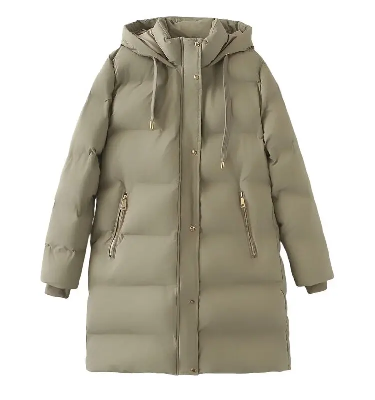 Thiened Hooded Jaet Women's Versatile Mid-Length Cotton Coat Winter New Sle 30206 505 Faionable Commute Zipper
Thiened Hooded Jaet Women's Versatile Mid-Length Cotton Coat Winter New Sle 30206 505 Faionable Commute Zipper