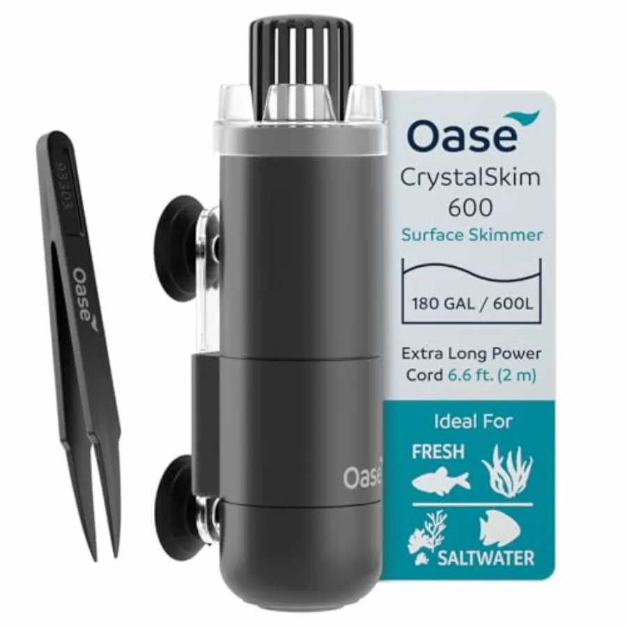 Surface Skimmer for Freshwater and Marine Aquariums Compact Internal Filter for Film Oil and Debris Removal, Quiet, Adjustable
Surface Skimmer for Freshwater and Marine Aquariums Compact Internal Filter for Film Oil and Debris Removal, Quiet, Adjustable