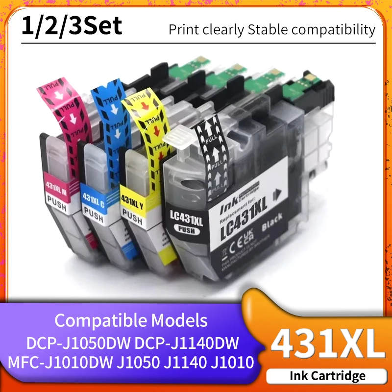 431XL LC431XL LC431 LC 431 Compatible Ink cartridges For Brother DCP-J1050DW DCP-J1140DW MFC-J1010DW J1050 J1140 J1010 Printer
431XL LC431XL LC431 LC 431 Compatible Ink cartridges For Brother DCP-J1050DW DCP-J1140DW MFC-J1010DW J1050 J1140 J1010 Printer