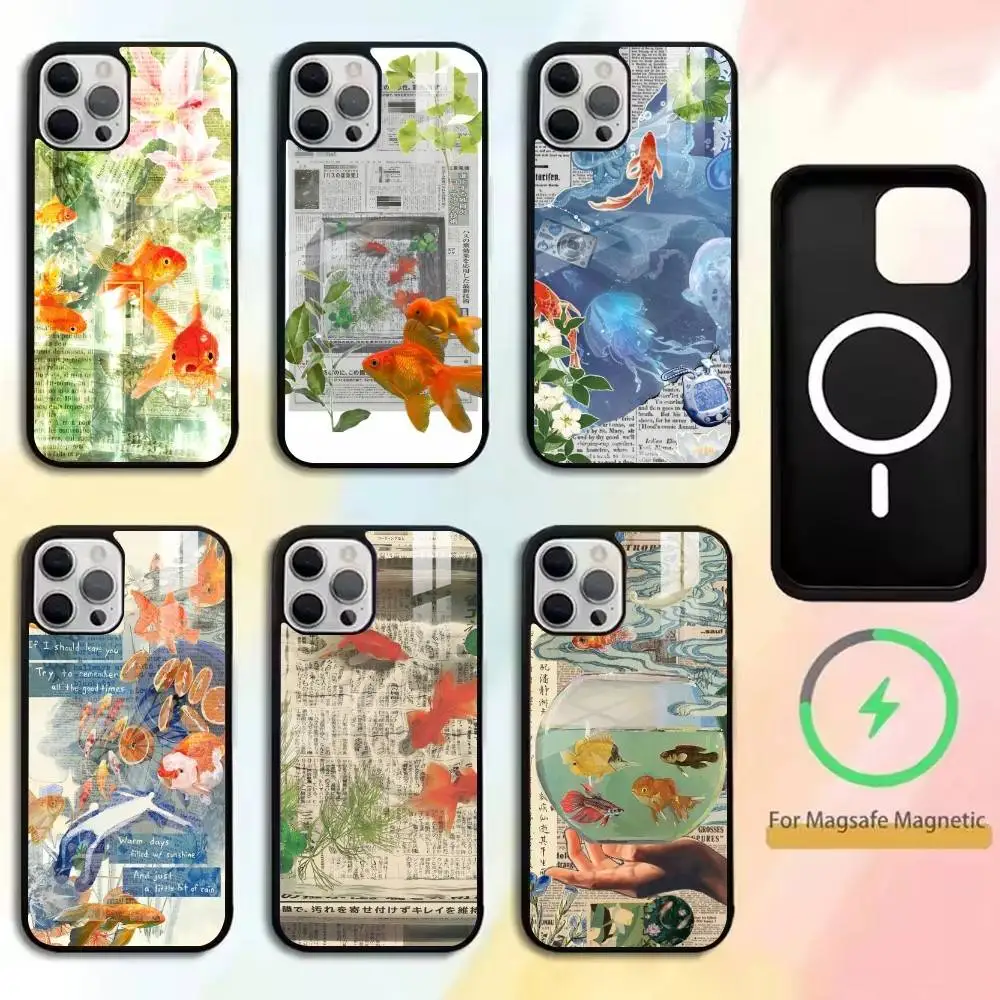 Newspaper Goldfish Phone Case For iPhone17,16,15,14,13,12,11 Plus,Pro Magnetic For Magsafe Wireless Charging
Newspaper Goldfish Phone Case For iPhone17,16,15,14,13,12,11 Plus,Pro Magnetic For Magsafe Wireless Charging